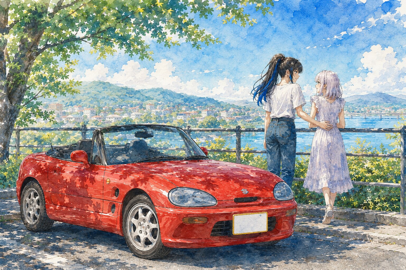 夏風にほどける距離 | の人気AIイラスト・グラビア