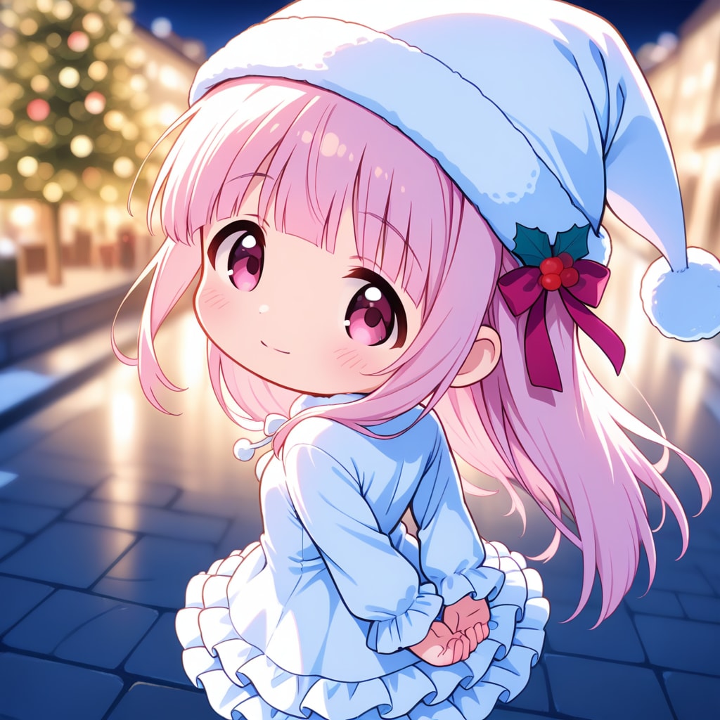 ちびサンタのOPALちゃん | の人気AIイラスト・グラビア