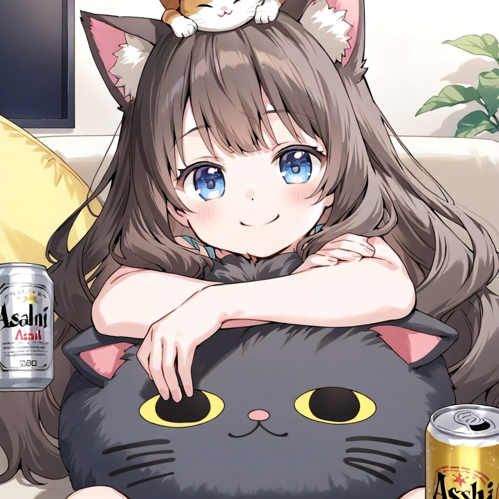 猫と小さな女の子
