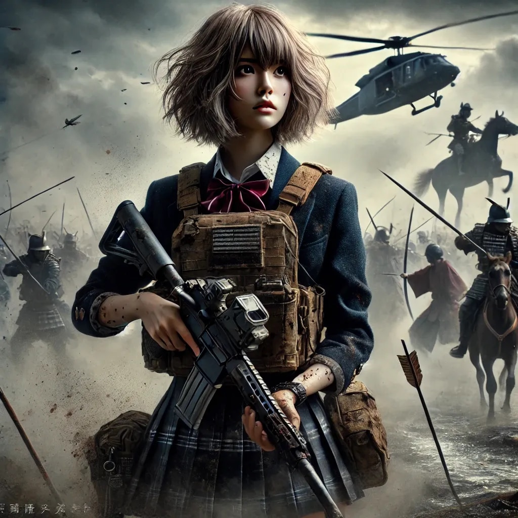 戦国時代にタイムスリップした武装JK