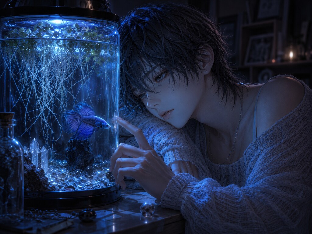 ガーリーな彼は、この透明な膜の向こうで息をしたい。