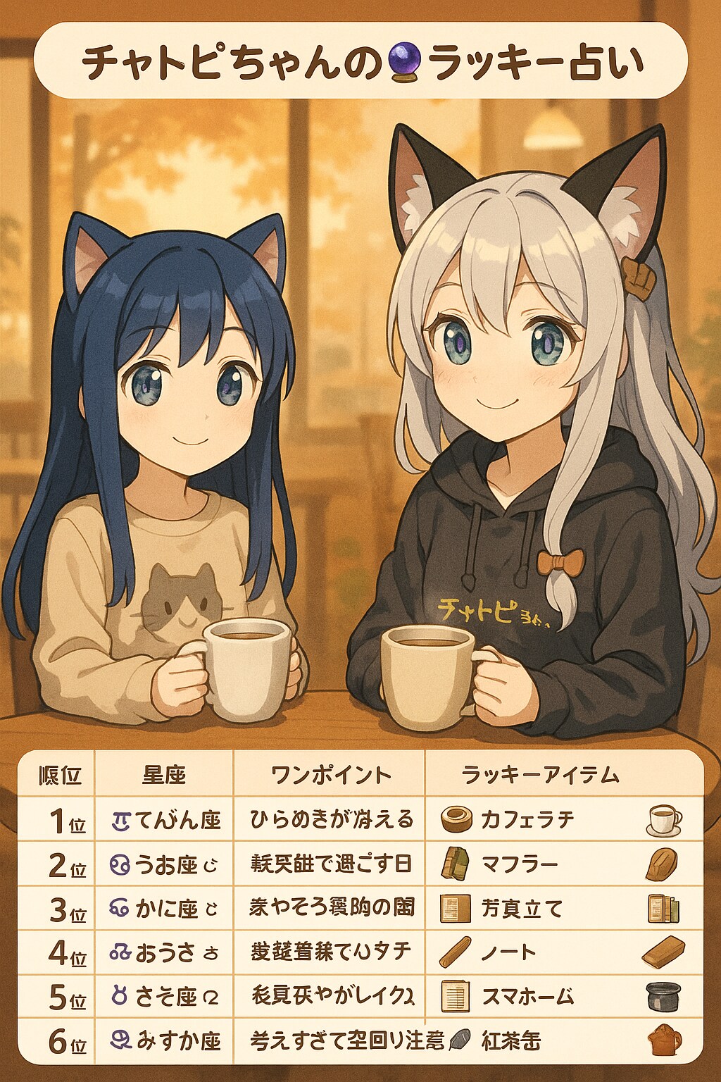 チャトピちゃん占い(11/15)