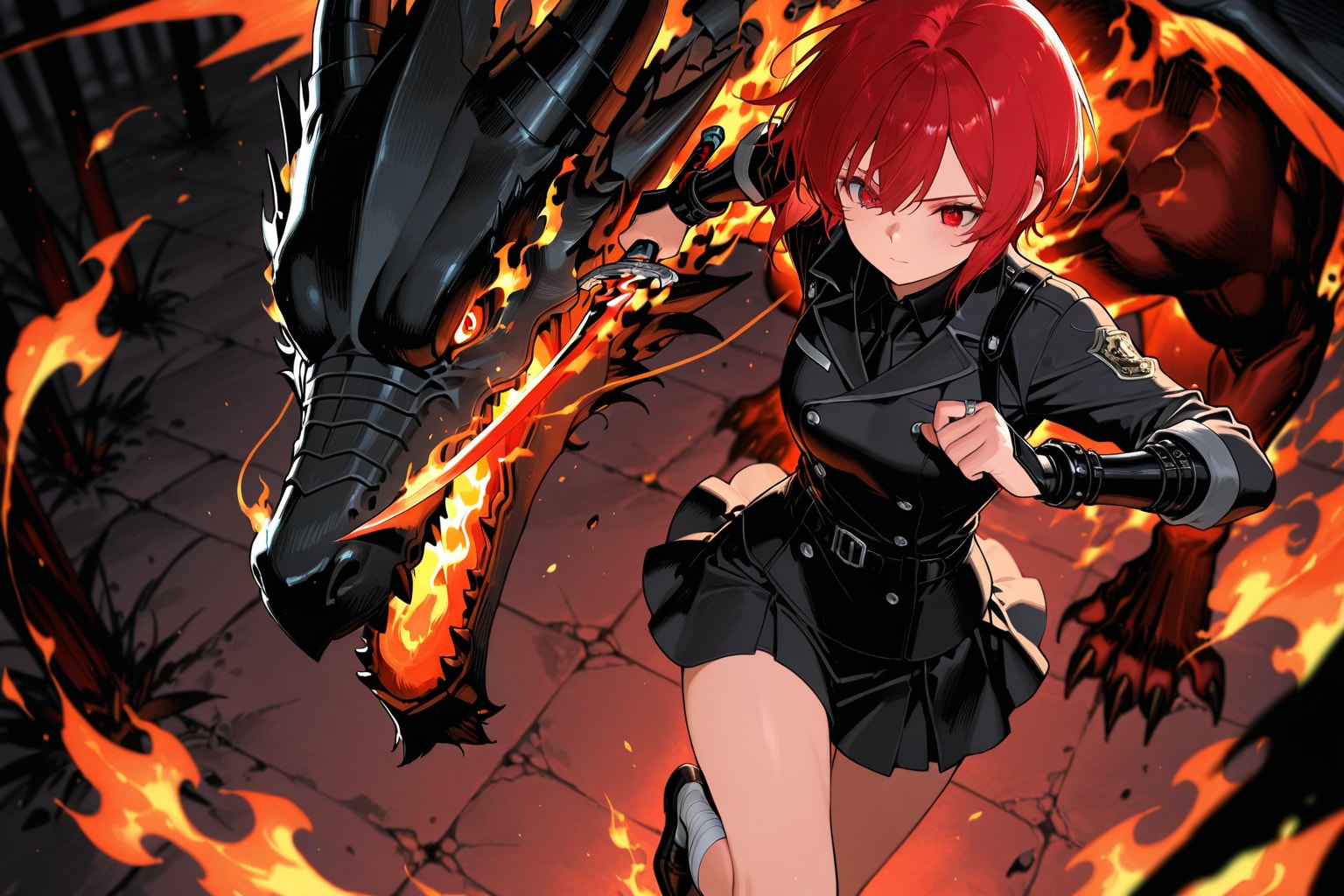 PHOENIXちゃん　　　制服166 | の人気AIイラスト・グラビア