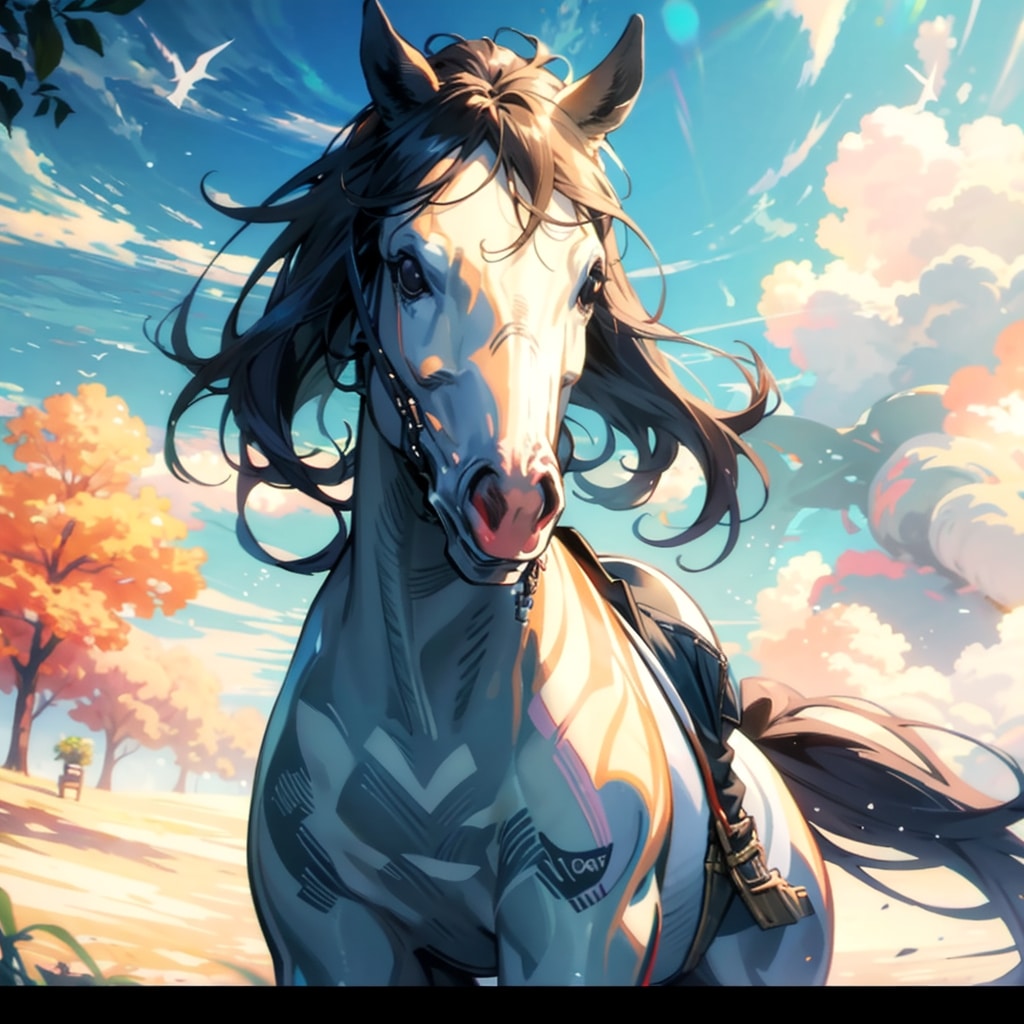 葦毛の馬 | の人気AIイラスト・グラビア