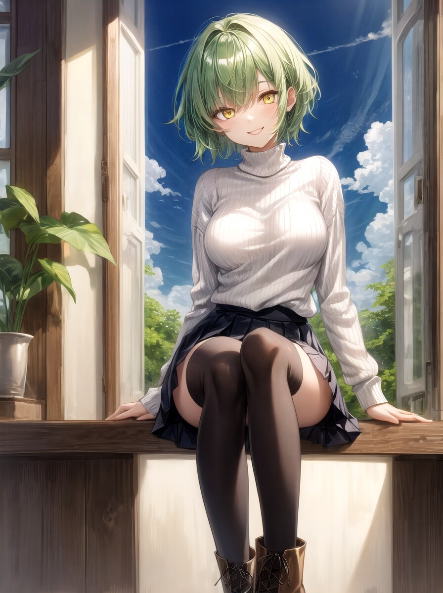 窓辺の女の子