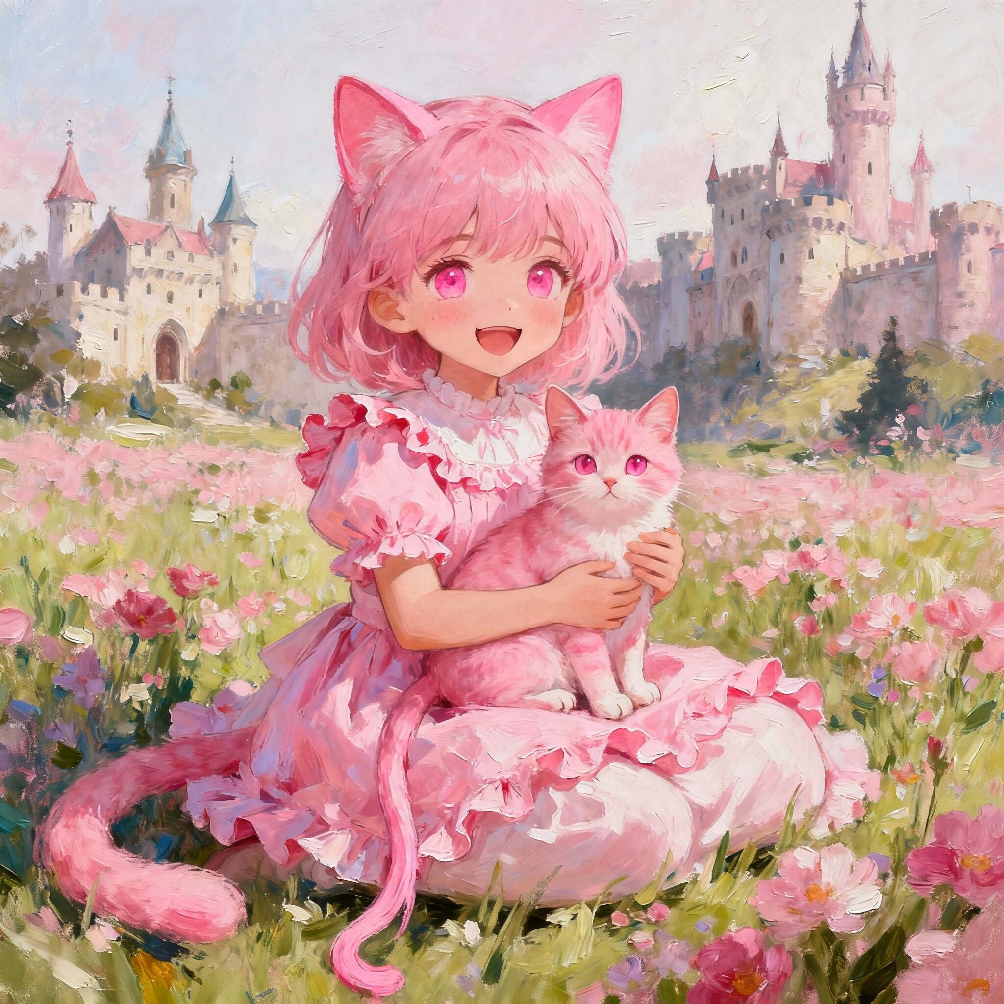 うちのねこを絵画風にしたった！！ | の人気AIイラスト・グラビア