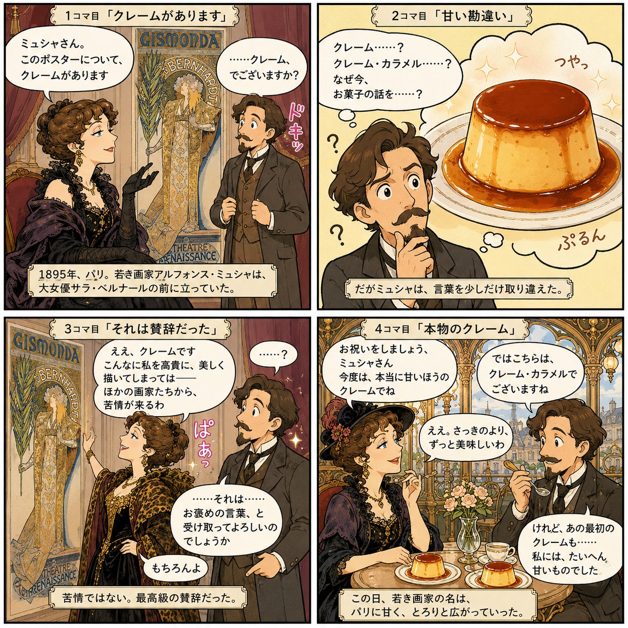 サラ・ベルナールとミュシャ | の人気AIイラスト・グラビア