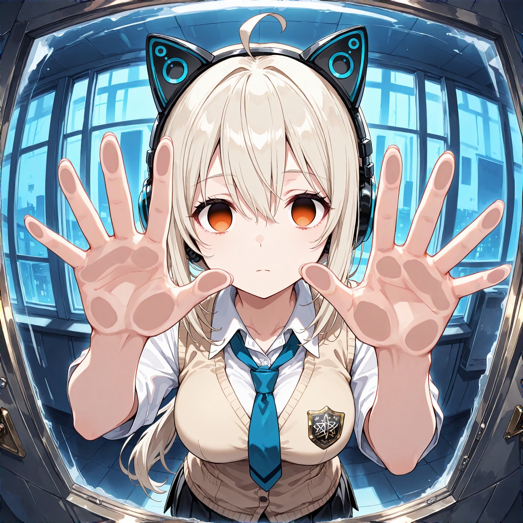 手ぺたー