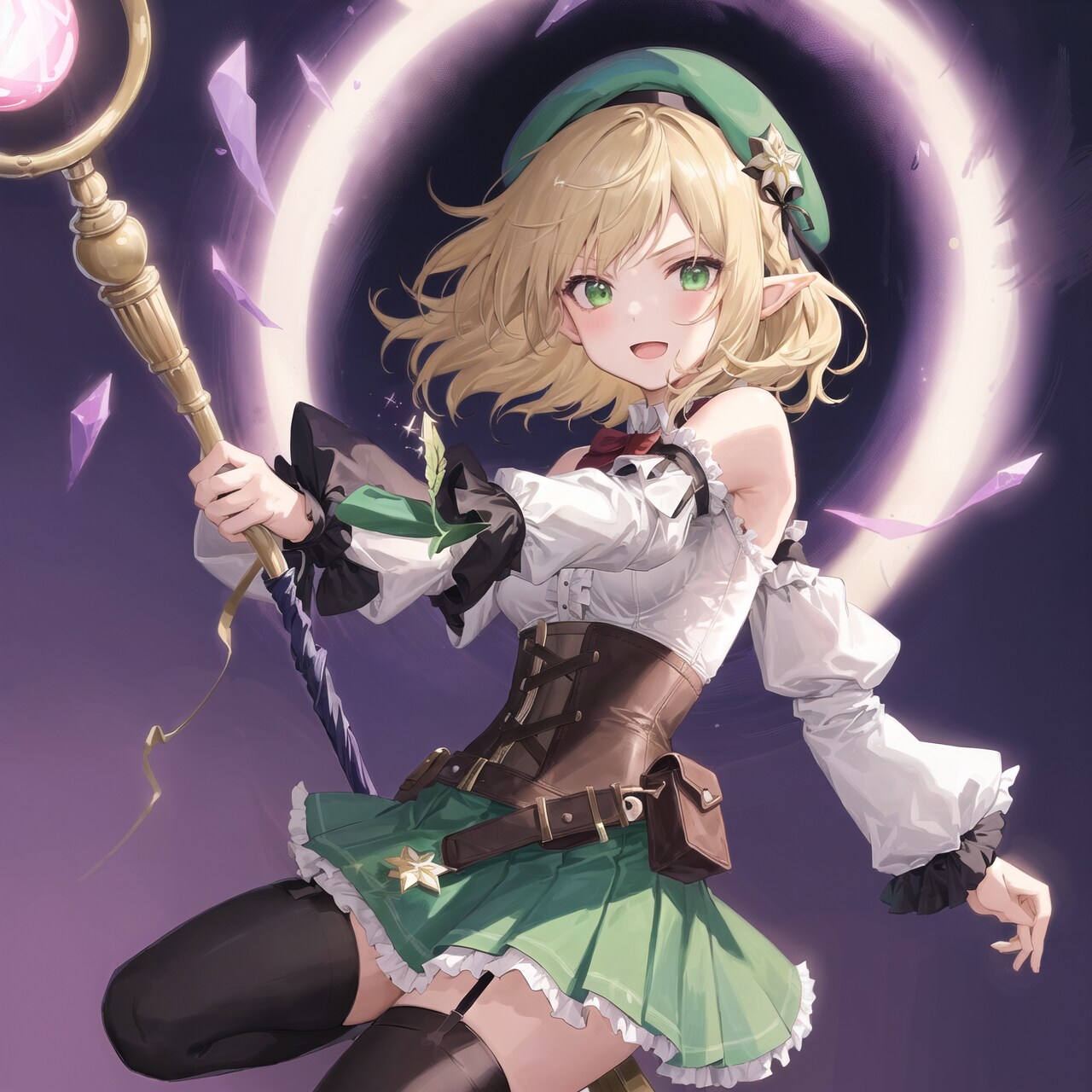 エルフちゃん・魔法炸裂
