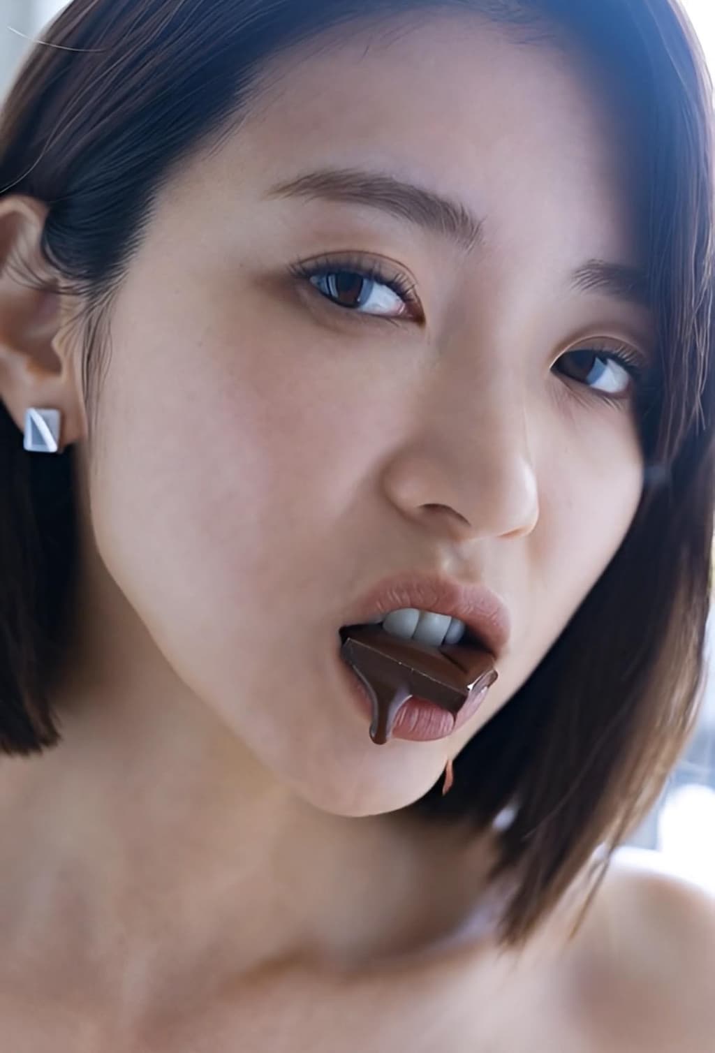 舌で転がす本命チョコ