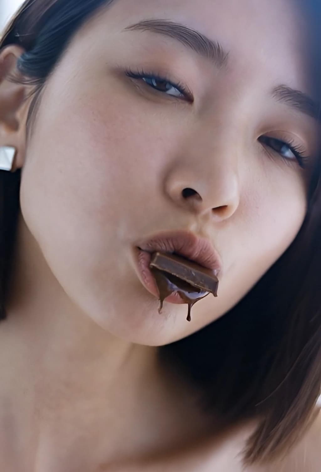 舌で転がす本命チョコ