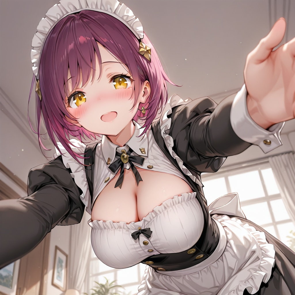 おはようございます（挨拶メイドの芽衣ちゃん）