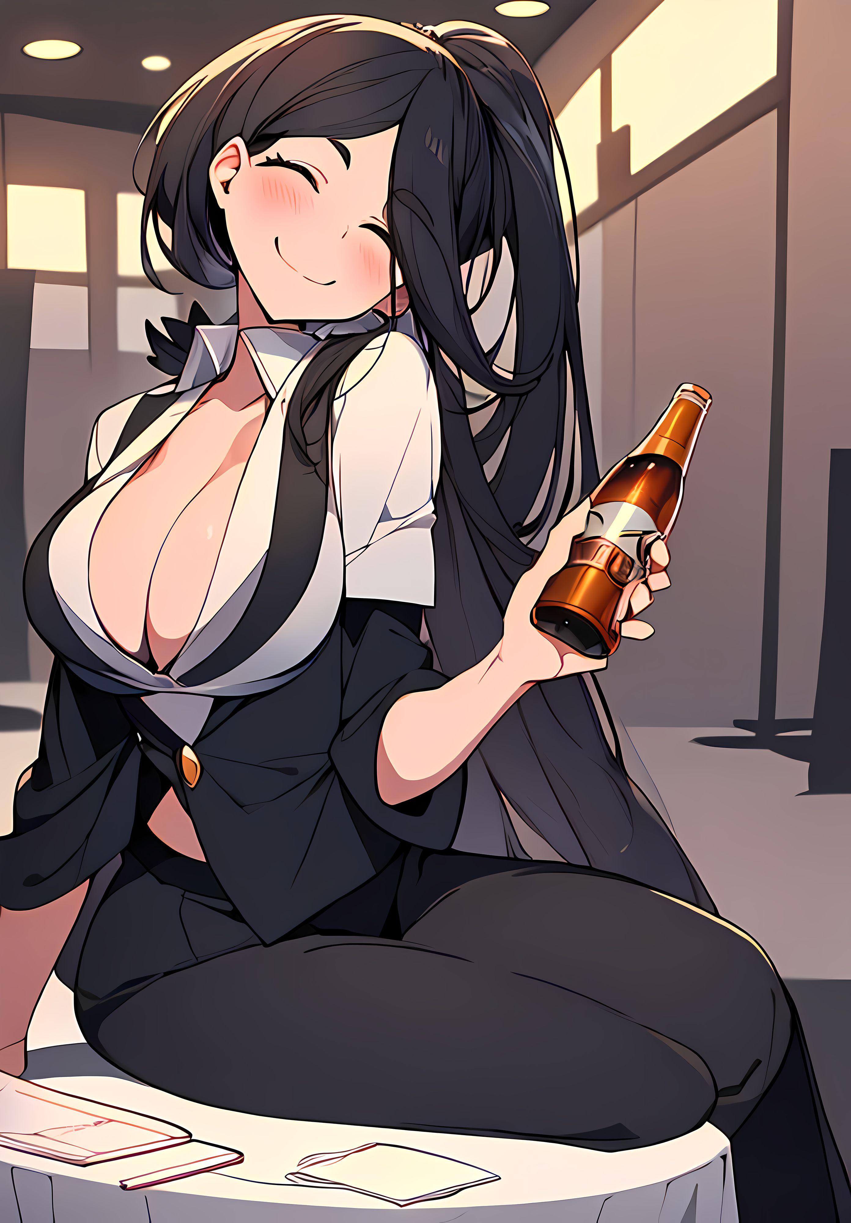 瓶もひしゃげる可愛さ