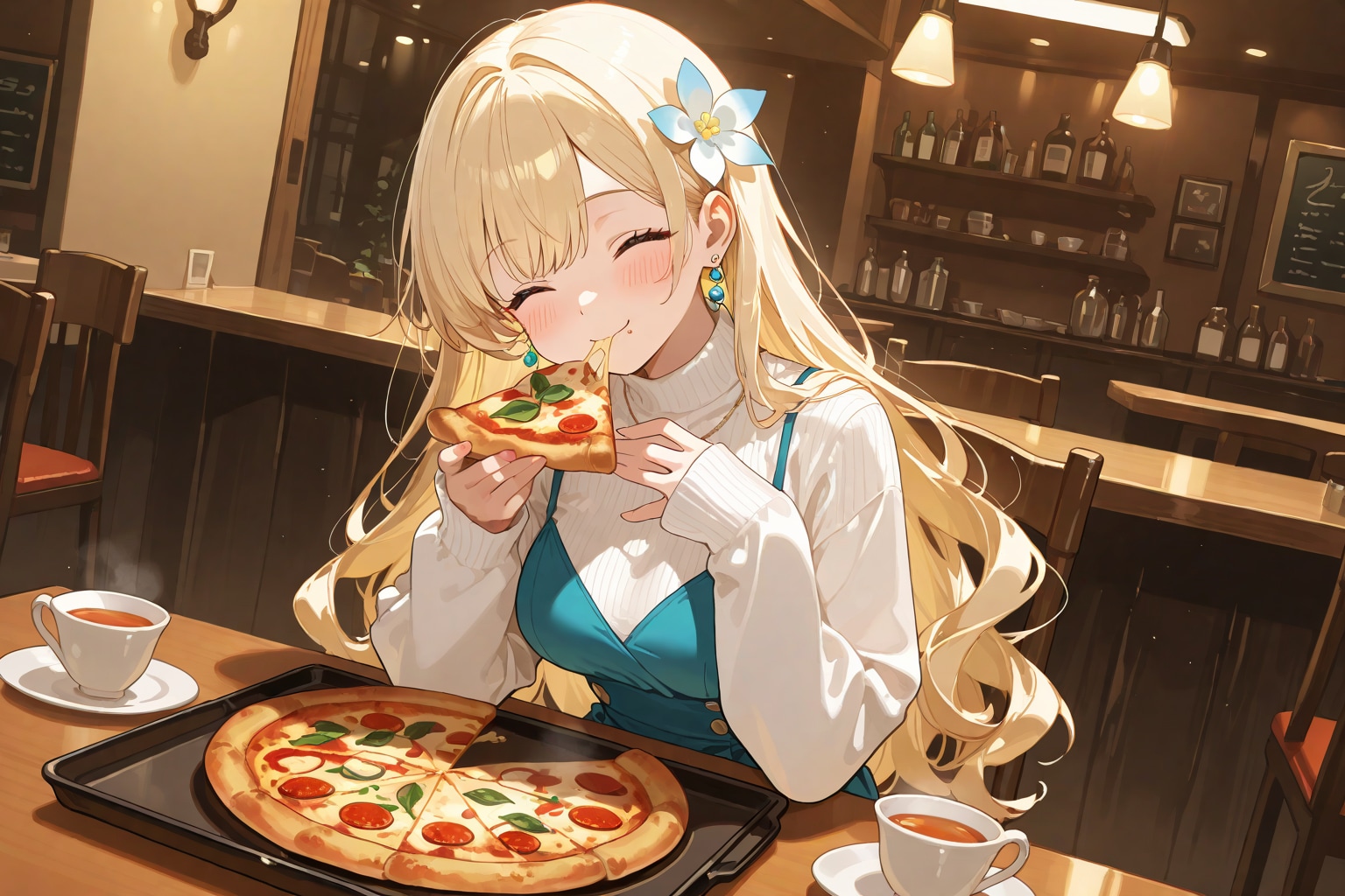 ピザ三昧 | の人気AIイラスト・グラビア