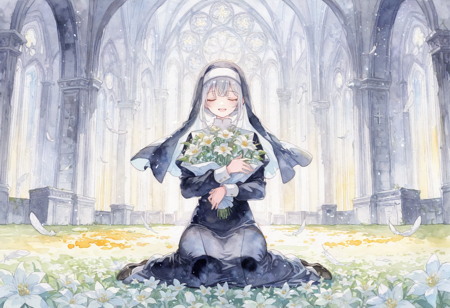 看板娘　flowers