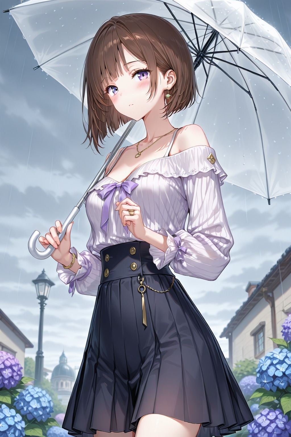 雨と紫陽花