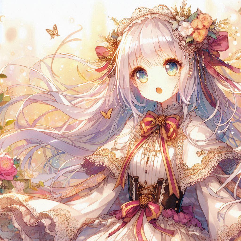 白髪の可愛い女の子【263】 | の人気AIイラスト・グラビア