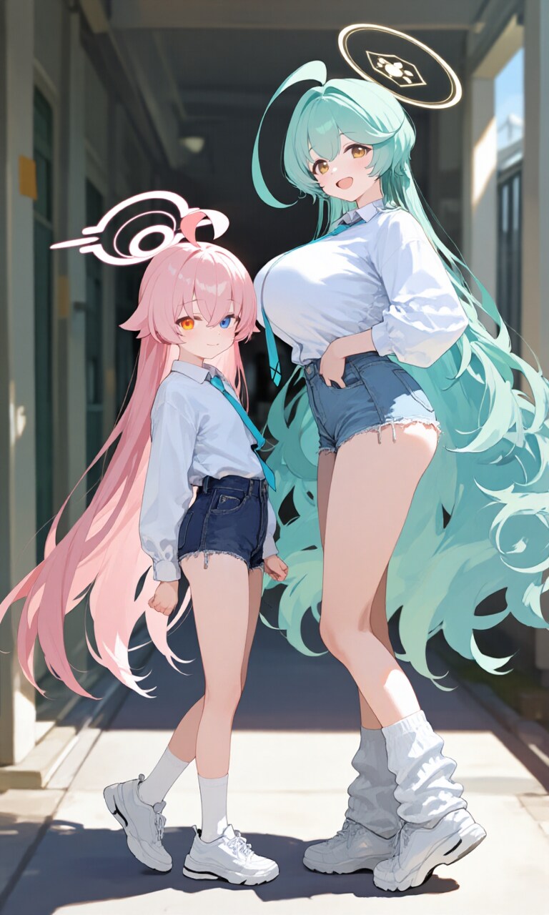 ホシノとユメ　夏私服2 | の人気AIイラスト・グラビア