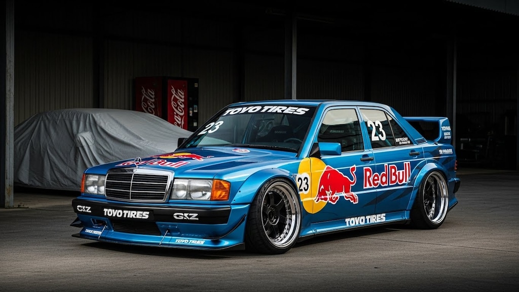 トーヨータイヤメルセデスベンツ190Eのドリ車