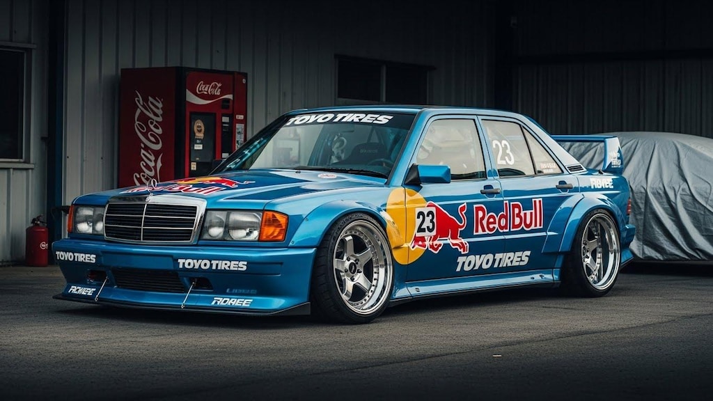 トーヨータイヤメルセデスベンツ190Eのドリ車