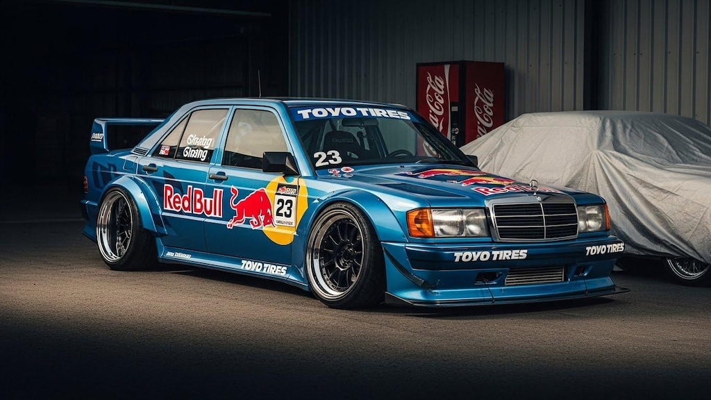 トーヨータイヤメルセデスベンツ190Eのドリ車