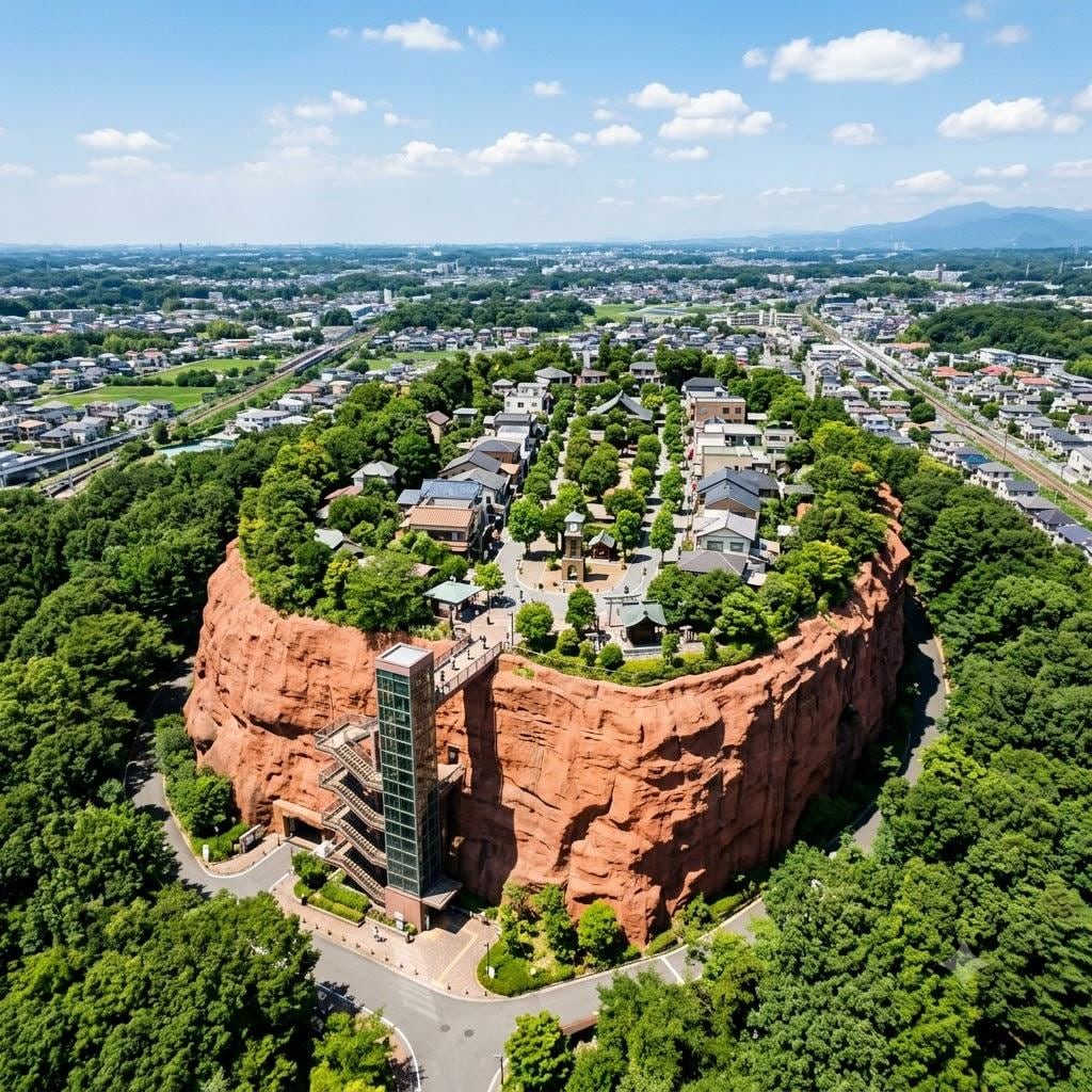 エアーズロックの上の町