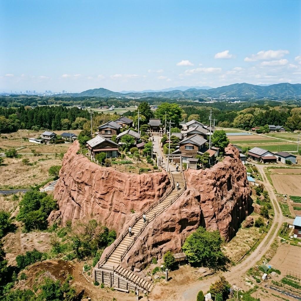 エアーズロックの上の町