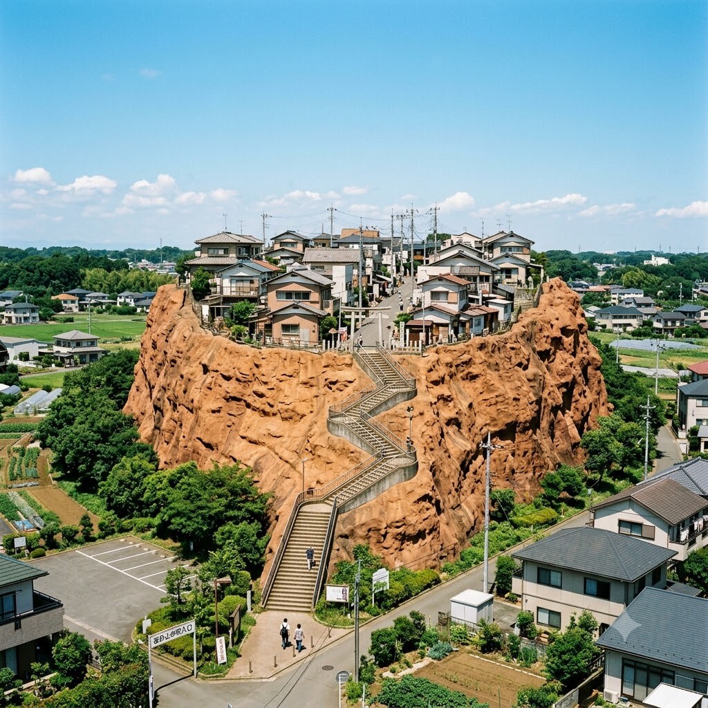 エアーズロックの上の町