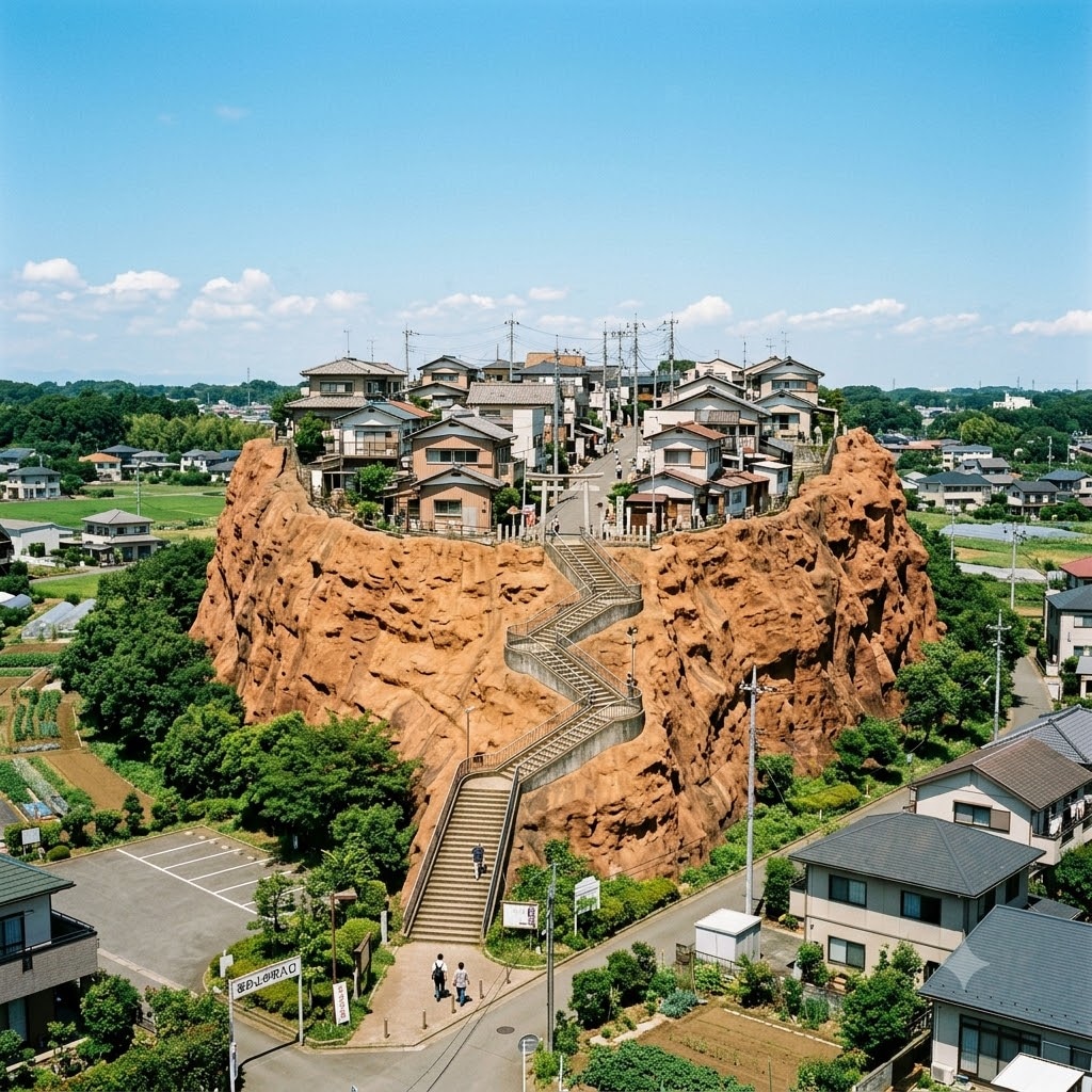 エアーズロックの上の町