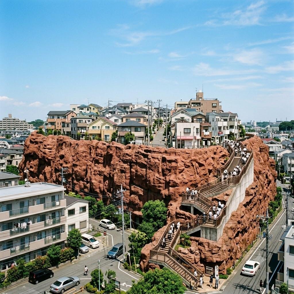 エアーズロックの上の町