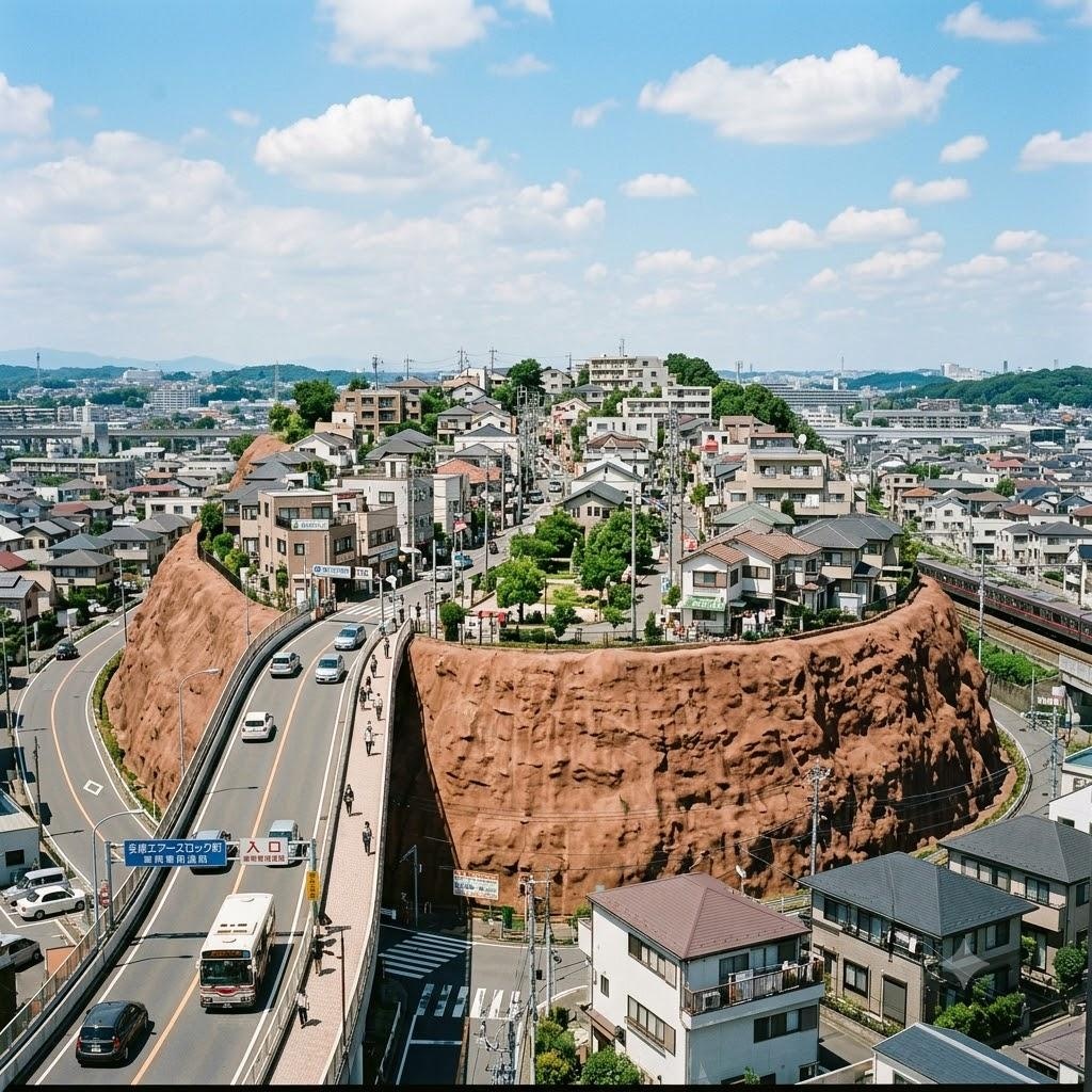 エアーズロックの上の町