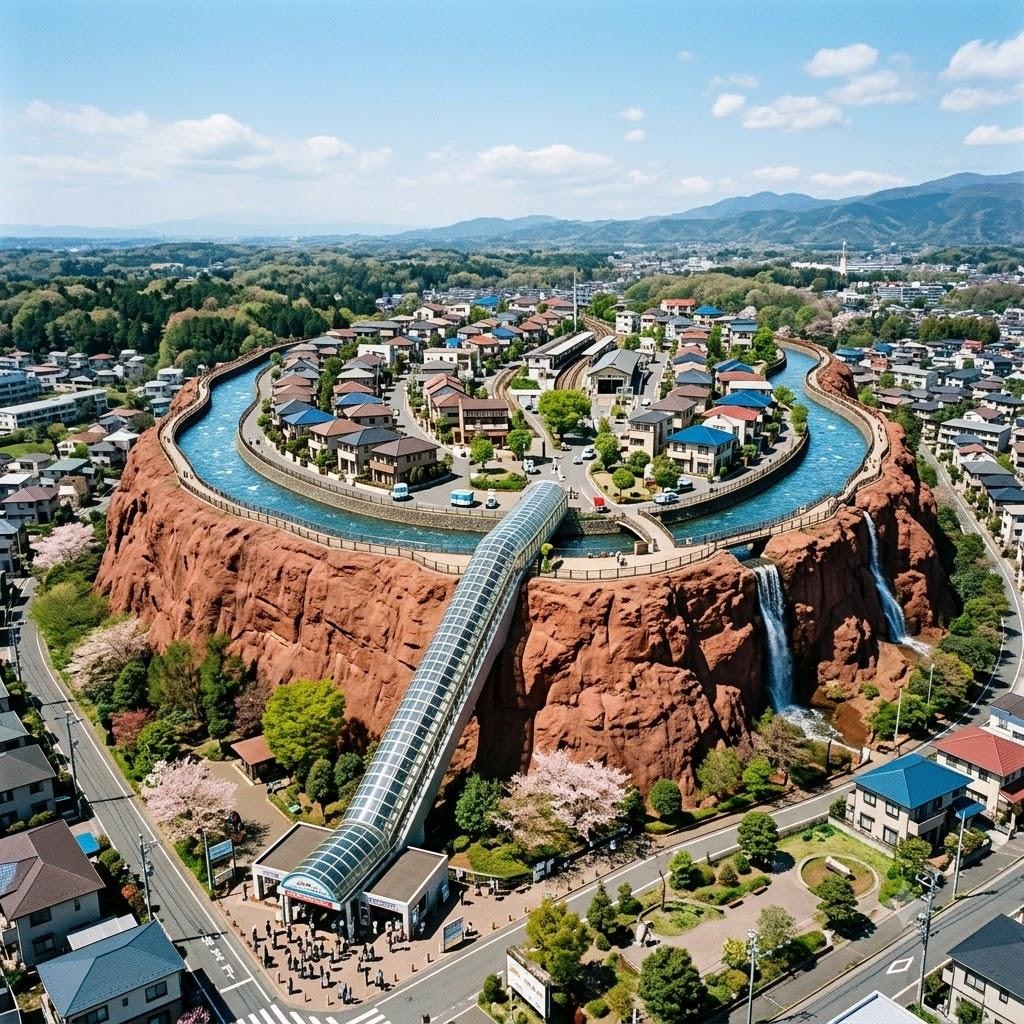 エアーズロックの上の町