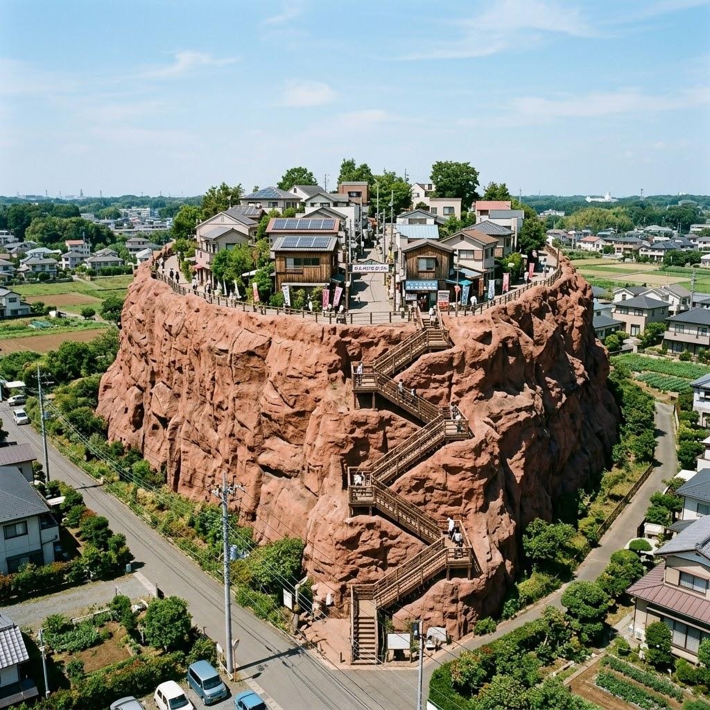 エアーズロックの上の町
