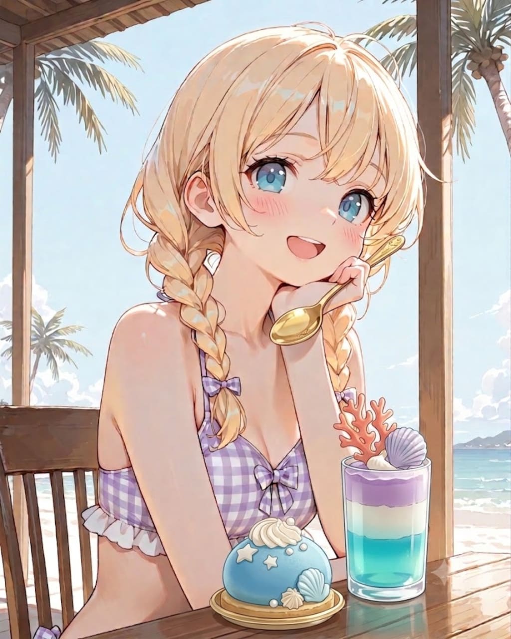 スイーツと女の子
