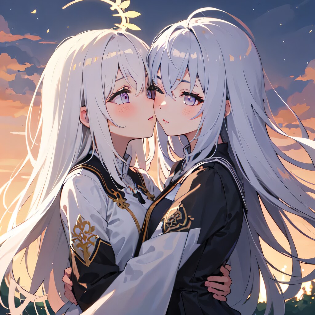 白髪ロングの少女