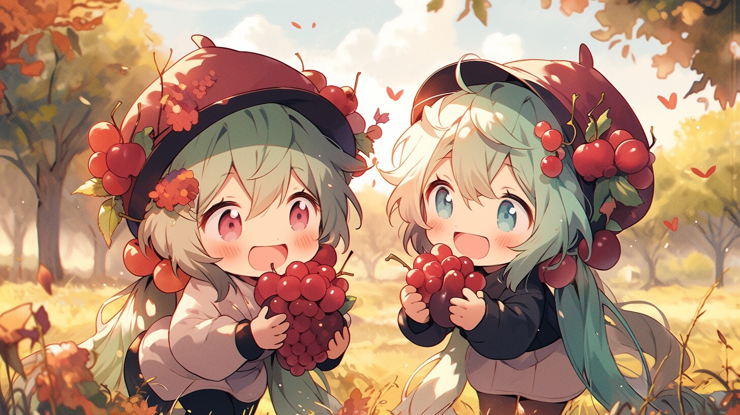 姉妹でぶどう狩り🍇