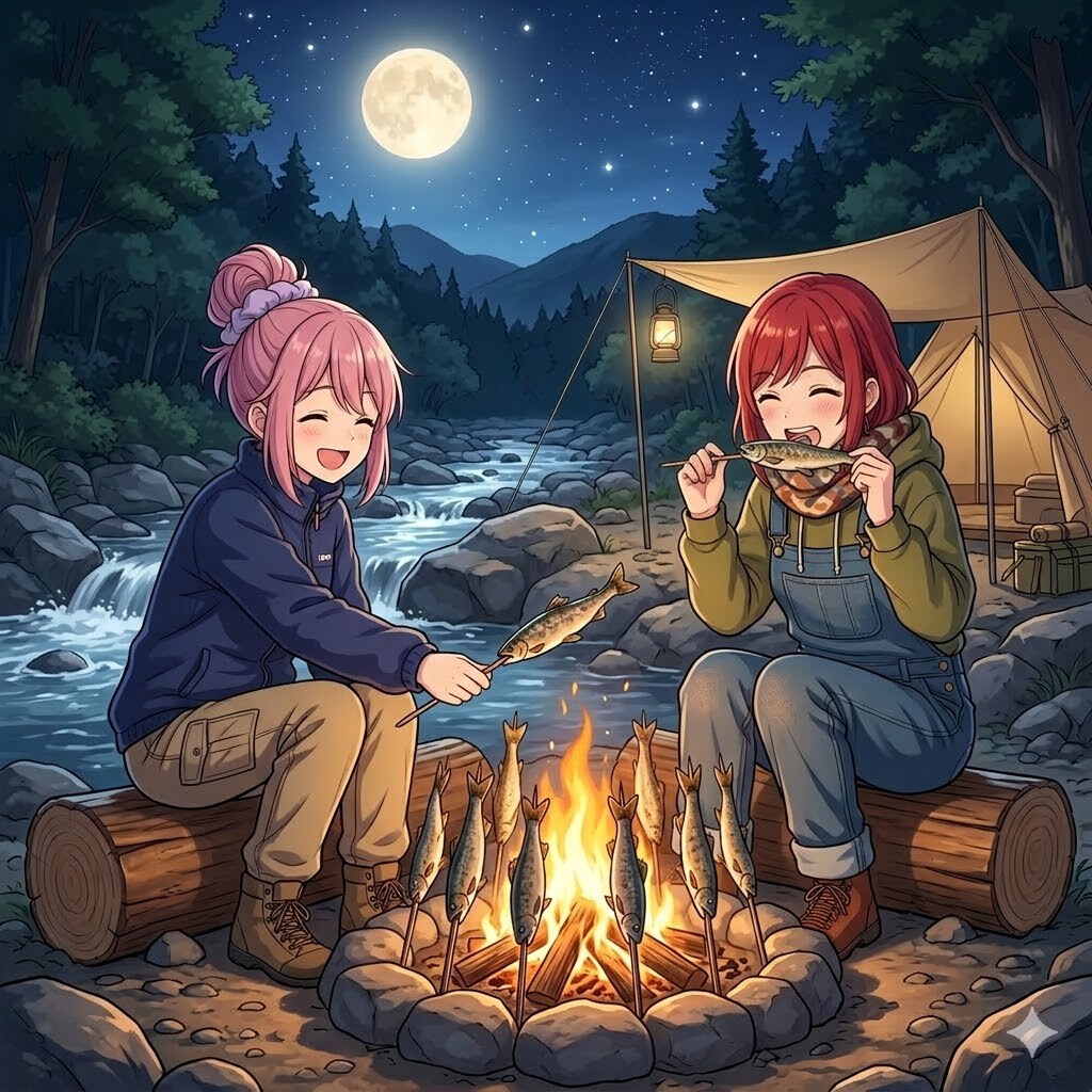 渓流キャンプ