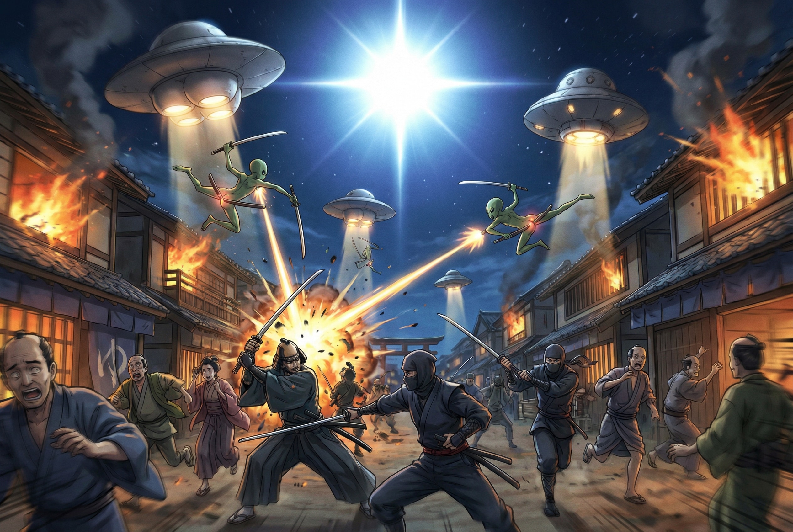 スペース・ケツバトラーの地球侵略 | の人気AIイラスト・グラビア