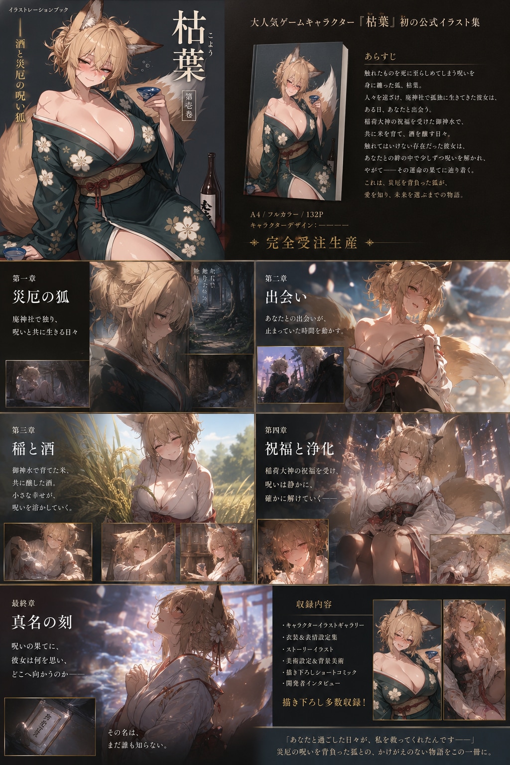 [完全受注生産]-枯葉-イラストレーションブック ※もちろん嘘です。