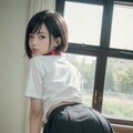 【祝！5000いいね＆400フォロワー突破！】今日のわん娘【2023.10.15】【制服SP+】 9枚目