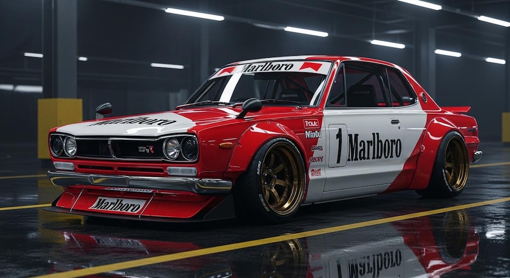 マルボロスカイラインレーシングカー