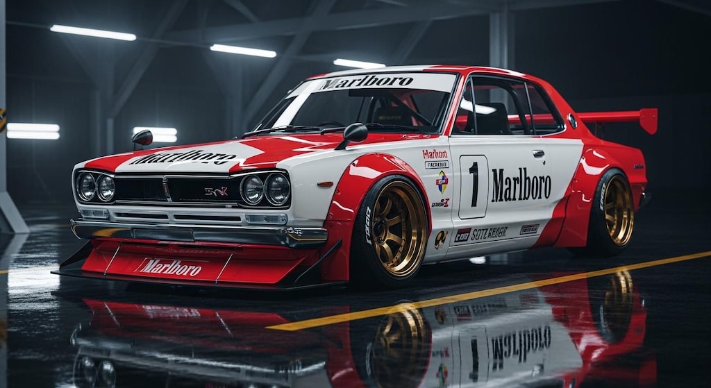 マルボロスカイラインレーシングカー