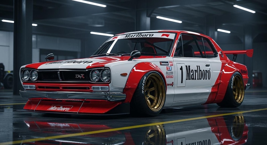 マルボロスカイラインレーシングカー