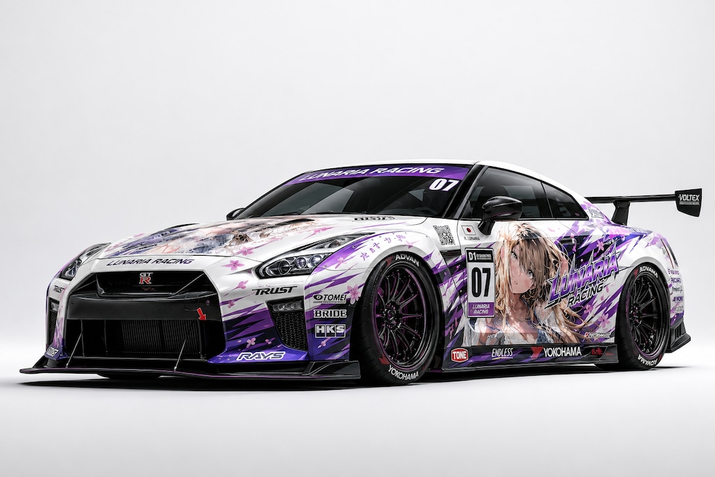 Anime print R35 GT-R