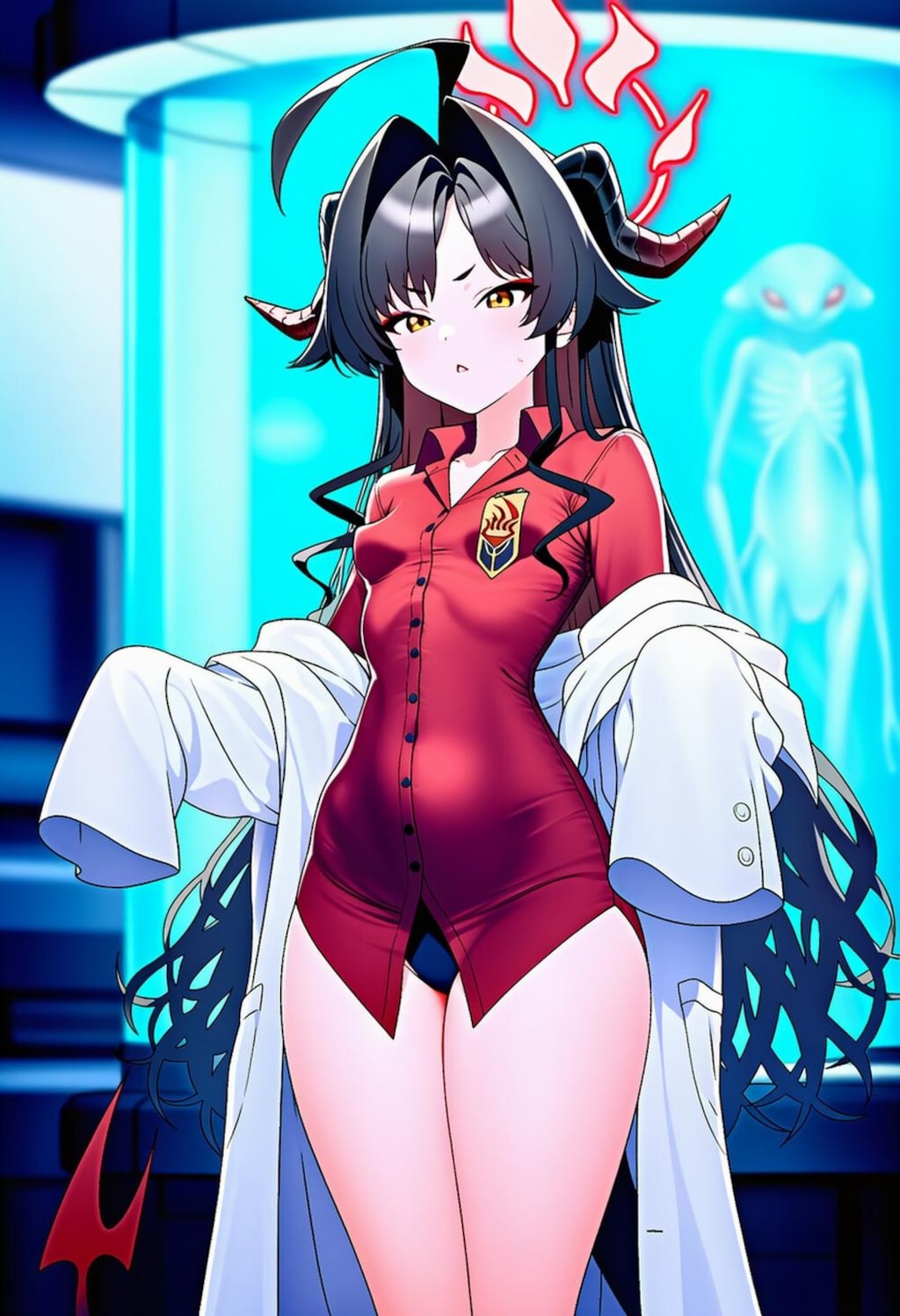 働く白衣コスプレ人妻