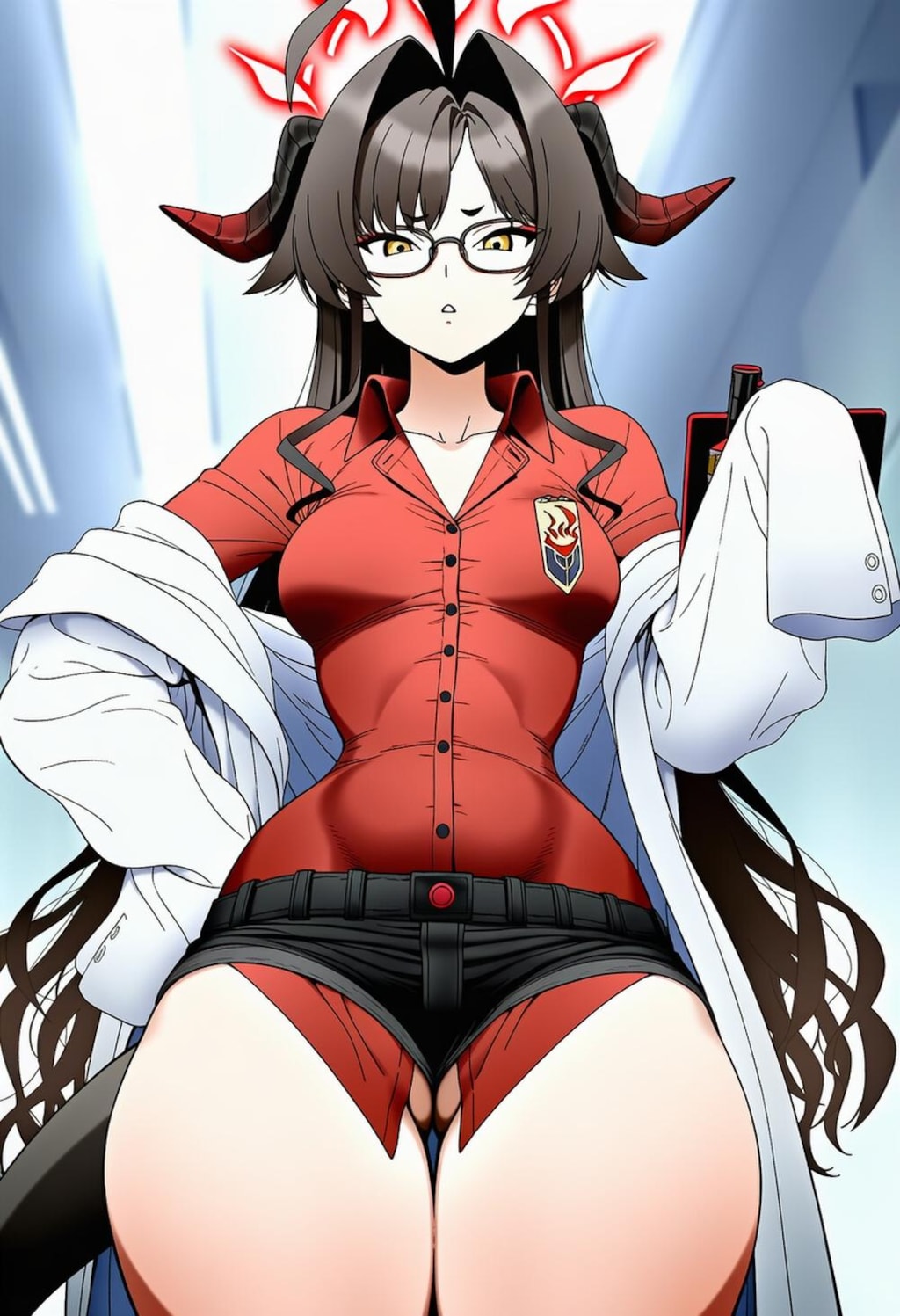 働く白衣コスプレ人妻