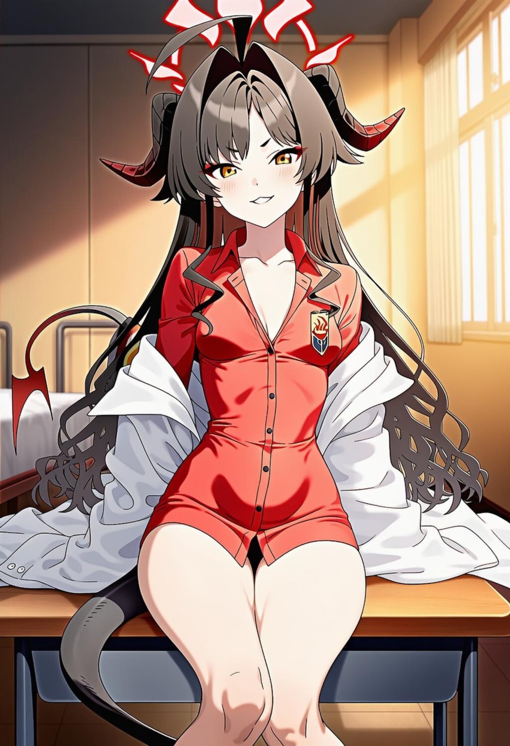 働く白衣コスプレ人妻