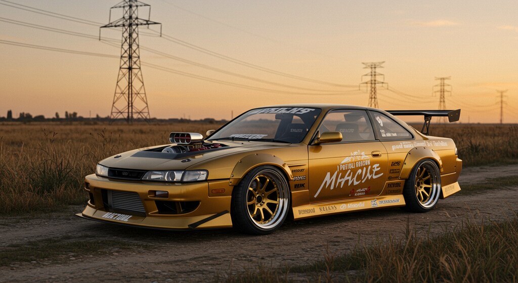 ゴールドS14のドリ車