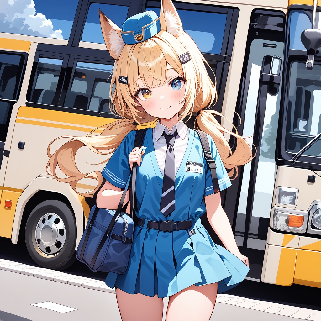 バスガイド狐娘・四女
