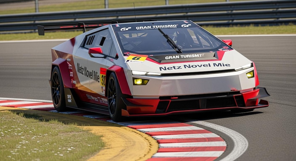 テスラサイバートラックレーシングカー